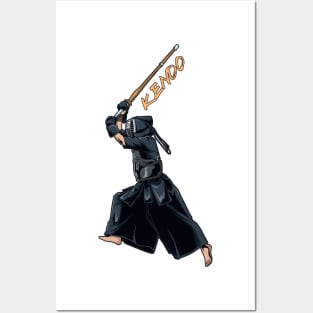 Kendo fighters with shinai - Kendo Posters and Art